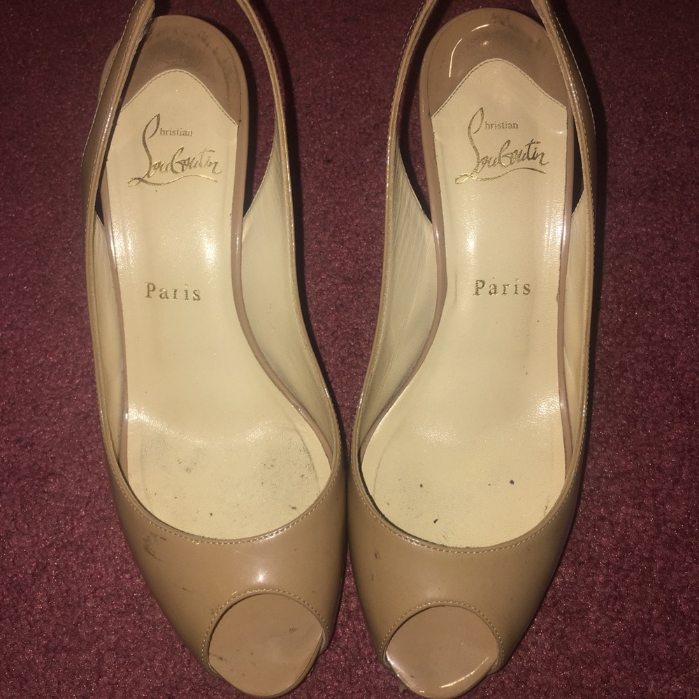 Christian Loubiton Peep Toe - Picture 2 of 7